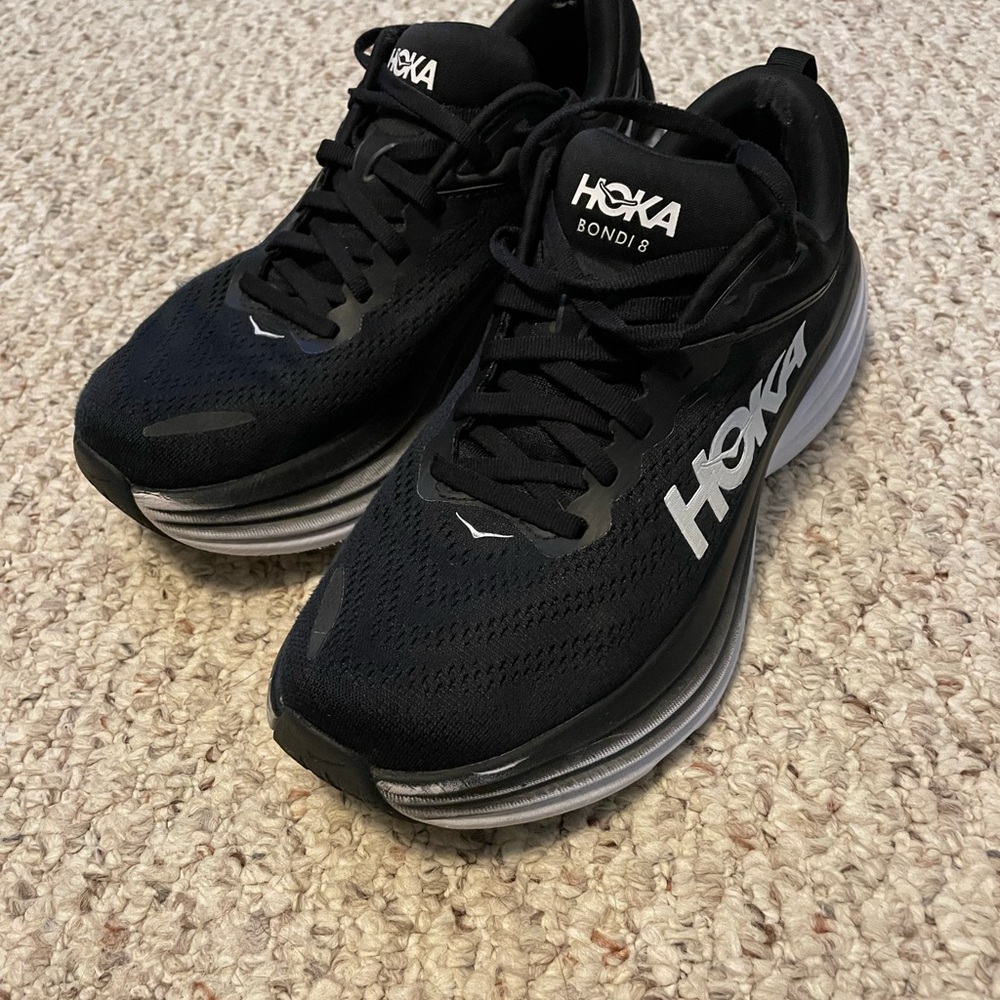 Hoka Bondi 8 Black Sneakers